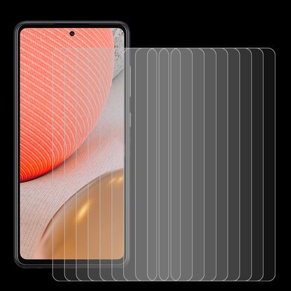 10 PCS 0.26mm 9H 2.5D Tempered Glass Film, For Samsung Galaxy A72 5G / 4G (10pcs), For Samsung Galaxy A52 5G (10pcs)