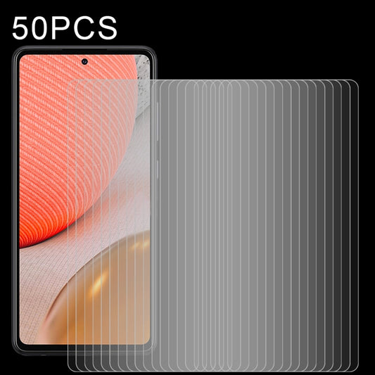 50 PCS 0.26mm 9H 2.5D Tempered Glass Film, For Samsung Galaxy A72 5G / 4G (50 PCS), For Samsung Galaxy A52 5G (50pcs)