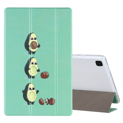 Coloured Drawing Pattern Horizontal Flip Leather Case with Three-folding Holder