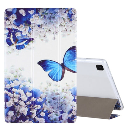 Coloured Drawing Pattern Horizontal Flip Leather Case with Three-folding Holder
