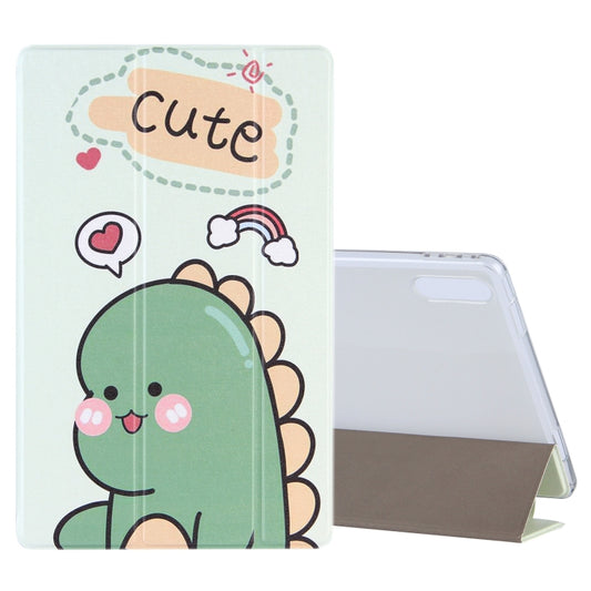 Coloured Drawing Pattern Horizontal Flip Leather Case with Three-folding Holder