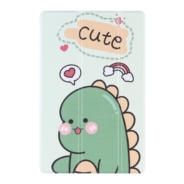 Coloured Drawing Pattern Horizontal Flip Leather Case with Three-folding Holder