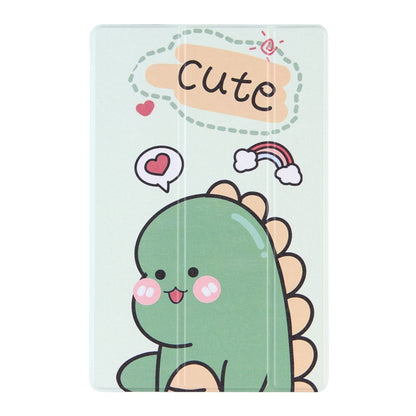 Coloured Drawing Pattern Horizontal Flip Leather Case with Three-folding Holder