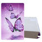 Coloured Drawing Pattern Horizontal Flip Leather Case with Three-folding Holder