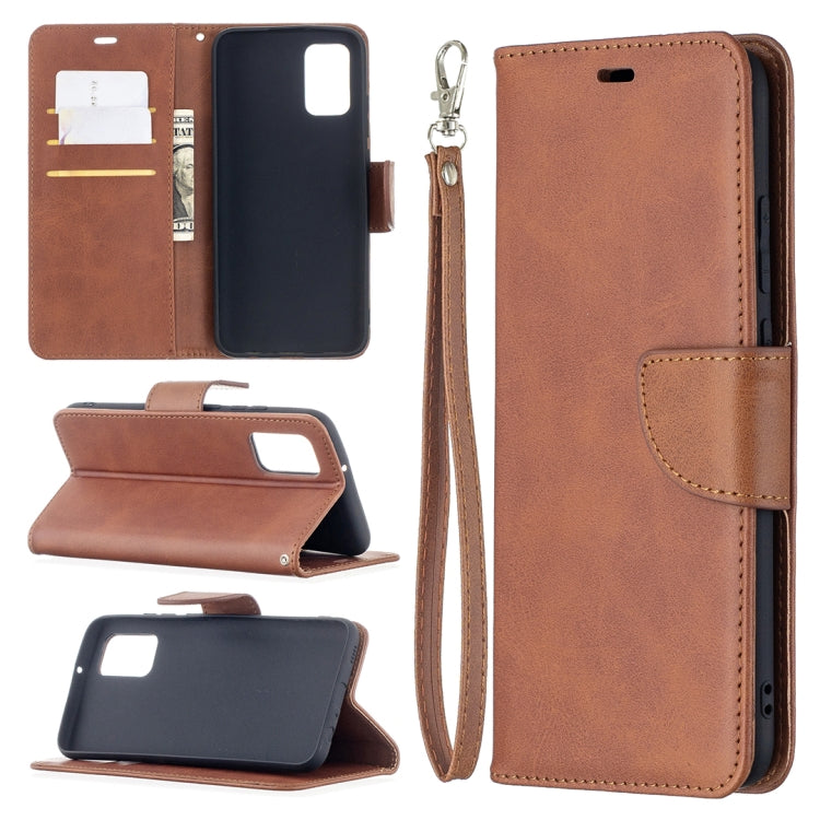 Retro Lambskin Texture Pure Color Horizontal Flip PU Leather Case with Holder & Card Slots & Wallet & Lanyard, For Nokia 5.4, For Samsung Galaxy A02s (EU Version)