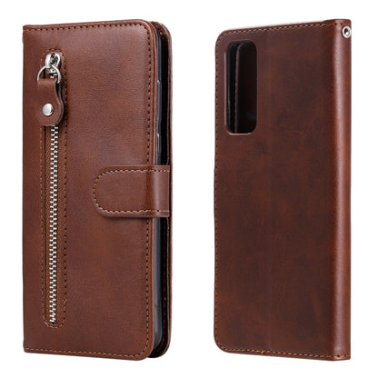 Fashion Calf Texture Zipper Horizontal Flip Leather Case with Stand & Card Slots & Wallet Function, For Huawei P smart 2021, For Huawei Y7a, For Honor 10X Lite, For Samsung Galaxy A52 5G, For Samsung Galaxy A72 5G