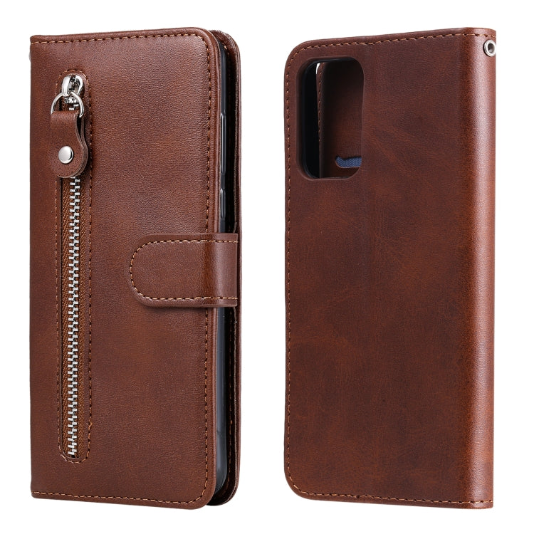 Fashion Calf Texture Zipper Horizontal Flip Leather Case with Stand & Card Slots & Wallet Function, For Huawei P smart 2021, For Huawei Y7a, For Honor 10X Lite, For Samsung Galaxy A52 5G, For Samsung Galaxy A72 5G