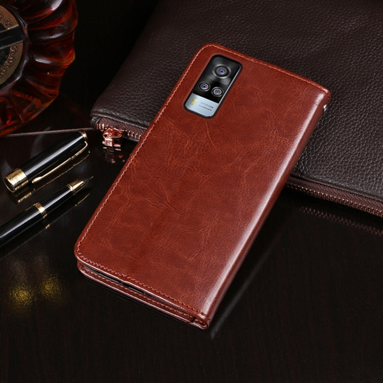idewei Crazy Horse Texture Horizontal Flip Leather Case with Holder & Card Slots & Wallet, For vivo Y51 2020 (Indian), For vivo Y51A 2021, For ZTE Blade A7s 2020, For vivo Y20A