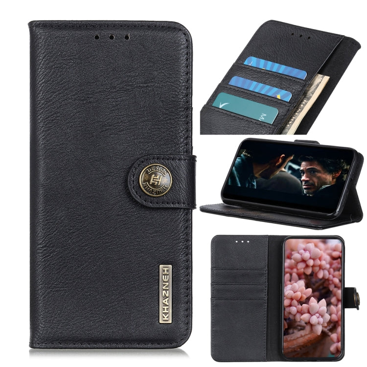 KHAZNEH Cowhide Texture Horizontal Flip Leather Case with Holder & Card Slots & Wallet, For Samsung Galaxy A32 4G