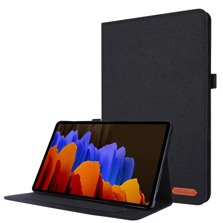 Horizontal Flip TPU + Fabric PU Leather Protective Case with Name Card Clip, For Lenovo Tab M10, For Lenovo Tab P11 Pro, For Lenovo Tab P11, For Galaxy Tab S8+ / Tab S8 Plus /  Tab S7 FE / Tab S7+ / T970�������������������������������������������������...