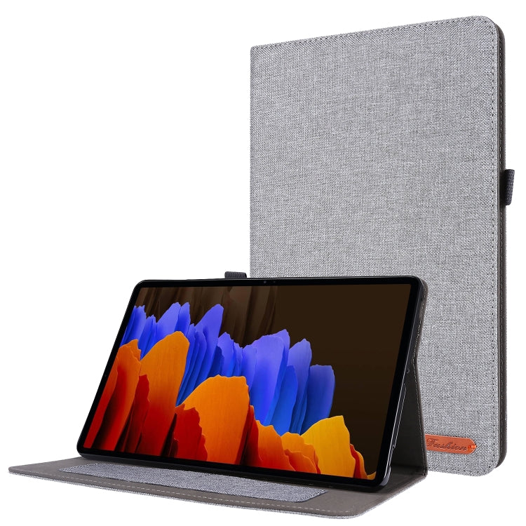 Horizontal Flip TPU + Fabric PU Leather Protective Case with Name Card Clip, For Lenovo Tab M10, For Lenovo Tab P11 Pro, For Lenovo Tab P11, For Galaxy Tab S8+ / Tab S8 Plus /  Tab S7 FE / Tab S7+ / T970�������������������������������������������������...