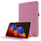 Horizontal Flip TPU + Fabric PU Leather Protective Case with Name Card Clip, For Lenovo Tab M10, For Lenovo Tab P11 Pro, For Lenovo Tab P11, For Galaxy Tab S8+ / Tab S8 Plus /  Tab S7 FE / Tab S7+ / T970�������������������������������������������������...