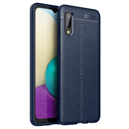 Litchi Texture TPU Shockproof Case, For Samsung Galaxy A02