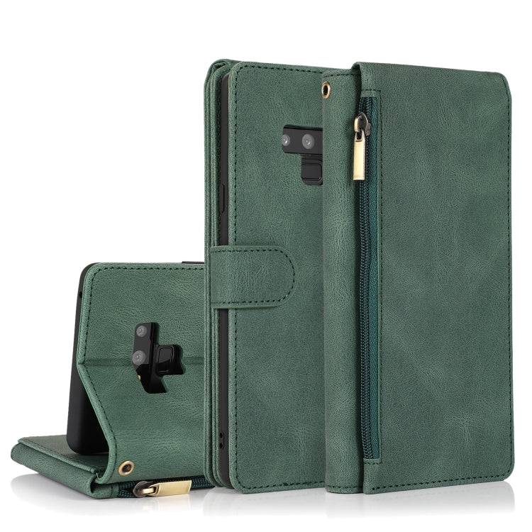 Skin-feel Crazy Horse Texture Zipper Wallet Bag Horizontal Flip Leather Case with Holder & Card Slots & Wallet & Lanyard, For Samsung Galaxy Note9, For Samsung Galaxy Note10, For Samsung Galaxy Note10+, For Samsung Galaxy Note20������������������������...
