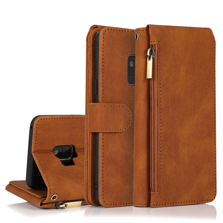 Skin-feel Crazy Horse Texture Zipper Wallet Bag Horizontal Flip Leather Case with Holder & Card Slots & Wallet & Lanyard, For Samsung Galaxy Note9, For Samsung Galaxy Note10, For Samsung Galaxy Note10+, For Samsung Galaxy Note20������������������������...