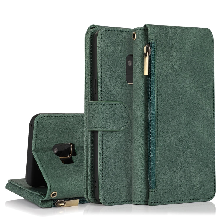 Skin-feel Crazy Horse Texture Zipper Wallet Bag Horizontal Flip Leather Case with Holder & Card Slots & Wallet & Lanyard, For Samsung Galaxy Note9, For Samsung Galaxy Note10, For Samsung Galaxy Note10+, For Samsung Galaxy Note20������������������������...