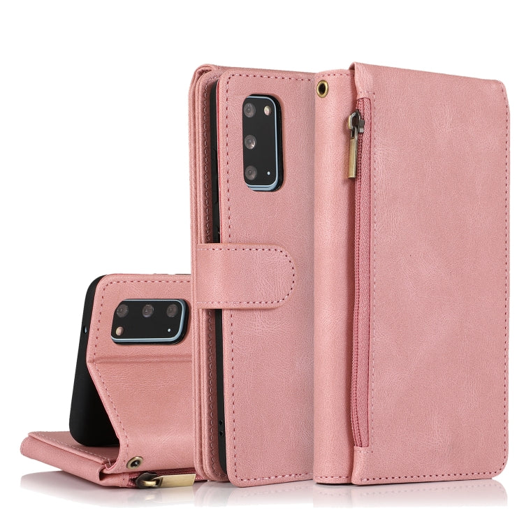 Skin-feel Crazy Horse Texture Zipper Wallet Bag Horizontal Flip Leather Case with Holder & Card Slots & Wallet & Lanyard, For Samsung Galaxy S20, For Samsung Galaxy S20+, For Samsung Galaxy S20 Ultra, For Samsung Galaxy S20 FE 5G�����������������������...