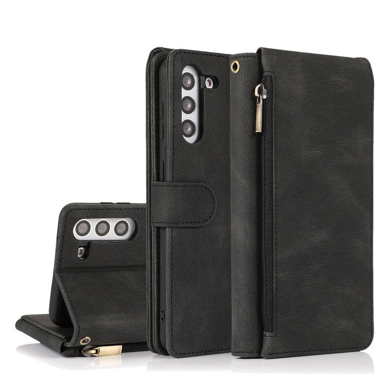 Skin-feel Crazy Horse Texture Zipper Wallet Bag Horizontal Flip Leather Case with Holder & Card Slots & Wallet & Lanyard, For Samsung Galaxy S20, For Samsung Galaxy S20+, For Samsung Galaxy S20 Ultra, For Samsung Galaxy S20 FE 5G�����������������������...