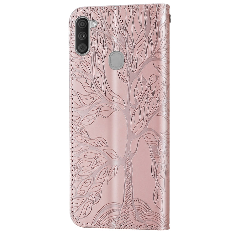 Life of Tree Embossing Pattern Horizontal Flip Leather Case with Holder & Card Slot & Wallet & Photo Frame & Lanyard