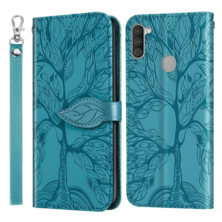 Life of Tree Embossing Pattern Horizontal Flip Leather Case with Holder & Card Slot & Wallet & Photo Frame & Lanyard