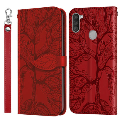 Life of Tree Embossing Pattern Horizontal Flip Leather Case with Holder & Card Slot & Wallet & Photo Frame & Lanyard
