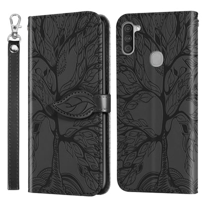 Life of Tree Embossing Pattern Horizontal Flip Leather Case with Holder & Card Slot & Wallet & Photo Frame & Lanyard