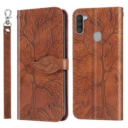Life of Tree Embossing Pattern Horizontal Flip Leather Case with Holder & Card Slot & Wallet & Photo Frame & Lanyard