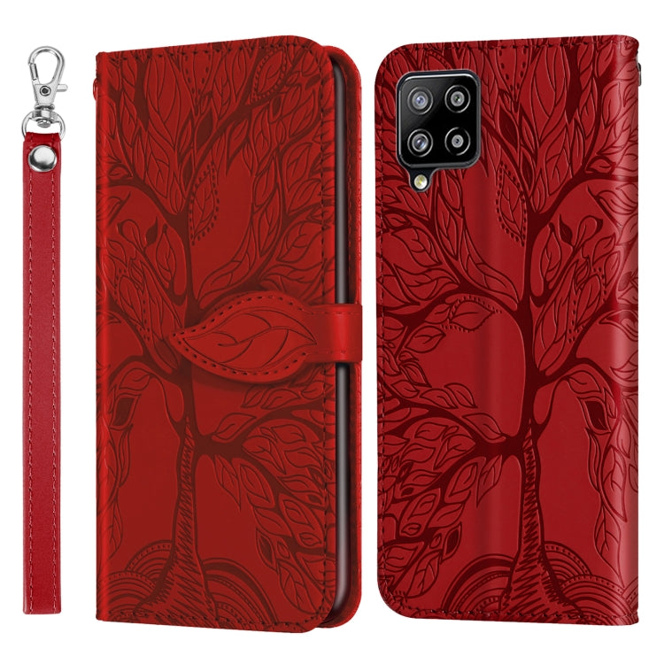 Life of Tree Embossing Pattern Horizontal Flip Leather Case with Holder & Card Slot & Wallet & Photo Frame & Lanyard