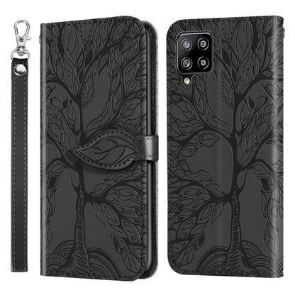 Life of Tree Embossing Pattern Horizontal Flip Leather Case with Holder & Card Slot & Wallet & Photo Frame & Lanyard