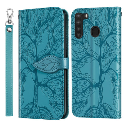 Life of Tree Embossing Pattern Horizontal Flip Leather Case with Holder & Card Slot & Wallet & Photo Frame & Lanyard