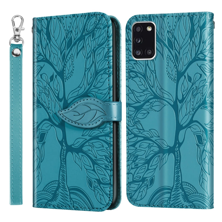 Life of Tree Embossing Pattern Horizontal Flip Leather Case with Holder & Card Slot & Wallet & Photo Frame & Lanyard