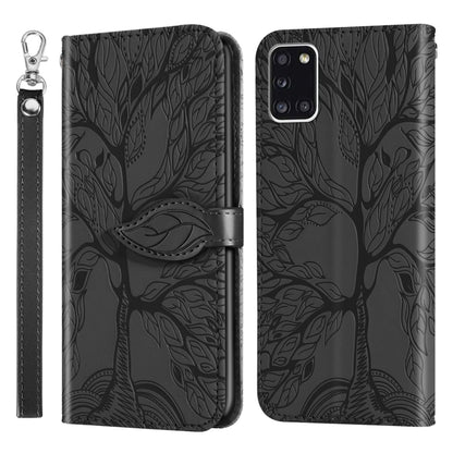 Life of Tree Embossing Pattern Horizontal Flip Leather Case with Holder & Card Slot & Wallet & Photo Frame & Lanyard