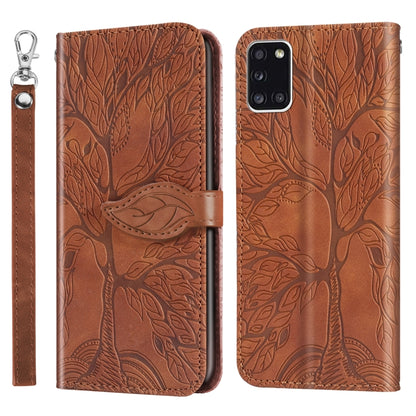 Life of Tree Embossing Pattern Horizontal Flip Leather Case with Holder & Card Slot & Wallet & Photo Frame & Lanyard