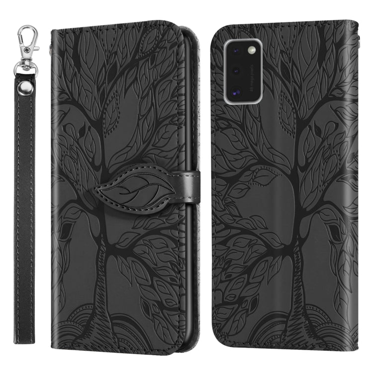 Life of Tree Embossing Pattern Horizontal Flip Leather Case with Holder & Card Slot & Wallet & Photo Frame & Lanyard