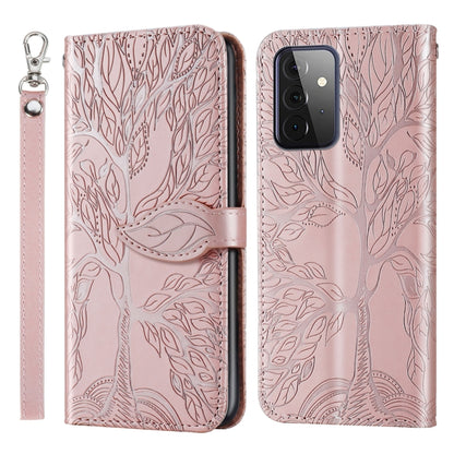 Life of Tree Embossing Pattern Horizontal Flip Leather Case with Holder & Card Slot & Wallet & Photo Frame & Lanyard