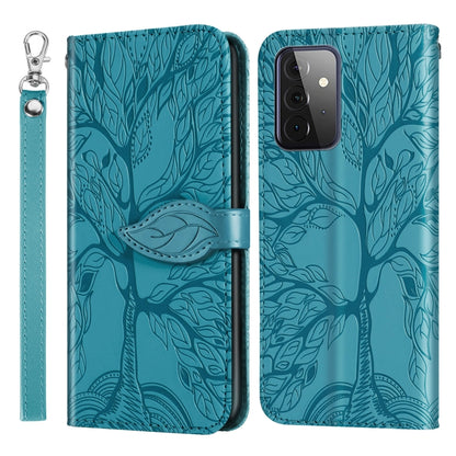 Life of Tree Embossing Pattern Horizontal Flip Leather Case with Holder & Card Slot & Wallet & Photo Frame & Lanyard