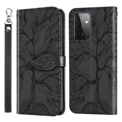 Life of Tree Embossing Pattern Horizontal Flip Leather Case with Holder & Card Slot & Wallet & Photo Frame & Lanyard
