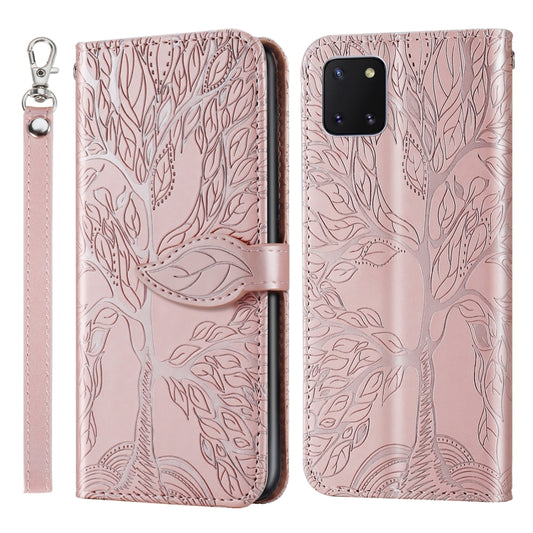 Life of Tree Embossing Pattern Horizontal Flip Leather Case with Holder & Card Slot & Wallet & Photo Frame & Lanyard