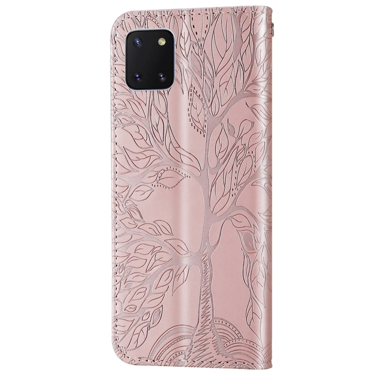 Life of Tree Embossing Pattern Horizontal Flip Leather Case with Holder & Card Slot & Wallet & Photo Frame & Lanyard