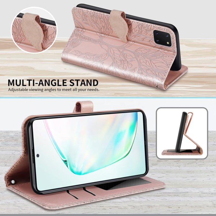 Life of Tree Embossing Pattern Horizontal Flip Leather Case with Holder & Card Slot & Wallet & Photo Frame & Lanyard