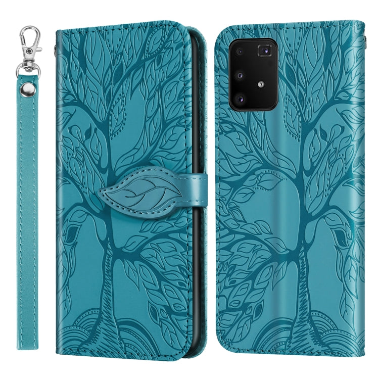 Life of Tree Embossing Pattern Horizontal Flip Leather Case with Holder & Card Slot & Wallet & Photo Frame & Lanyard