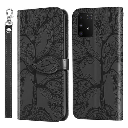 Life of Tree Embossing Pattern Horizontal Flip Leather Case with Holder & Card Slot & Wallet & Photo Frame & Lanyard