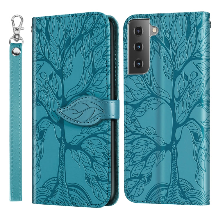 Life of Tree Embossing Pattern Horizontal Flip Leather Case with Holder & Card Slot & Wallet & Photo Frame & Lanyard