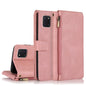 Skin-feel Crazy Horse Texture Zipper Wallet Bag Horizontal Flip Leather Case with Holder & Card Slots & Wallet & Lanyard, For Samsung Galaxy A51, For Samsung Galaxy A51 5G, For Samsung Galaxy A52 5G, For Samsung Galaxy A70, For Samsung Galaxy A71������...