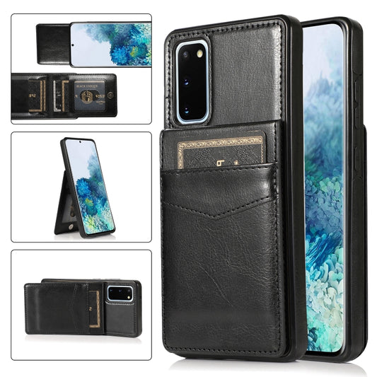 Solid Color PC + TPU Protective Case with Holder & Card Slots, For Samsung Galaxy S20, For Samsung Galaxy S20 Plus, For Samsung Galaxy S20 Ultra, For Samsung Galaxy S20 FE, For Samsung Galaxy A10s, For Samsung Galaxy A11, For Samsung Galaxy A20 / A30��...