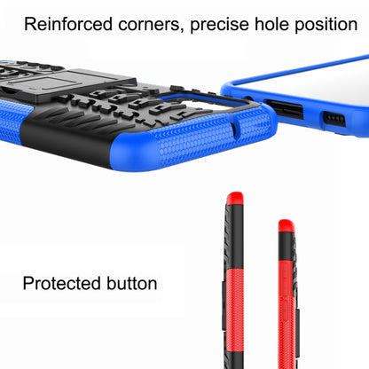 Tire Texture Shockproof TPU+PC Protective Case with Holder, For Samsung Galaxy A02s (EU Version), For Samsung Galaxy 02s (EU Version)