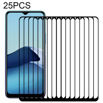 25 PCS Full Glue Full Screen Tempered Glass Film