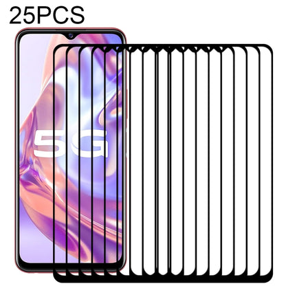 25 PCS Full Glue Full Screen Tempered Glass Film