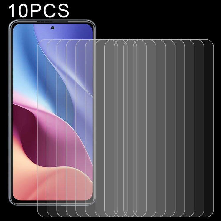 10 PCS 0.26mm 9H Surface Hardness 2.5D Explosion-proof Tempered Glass Non-full Screen Film