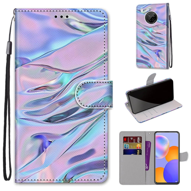 Coloured Drawing Cross Texture Horizontal Flip PU Leather Case with Holder & Card Slots & Wallet & Lanyard